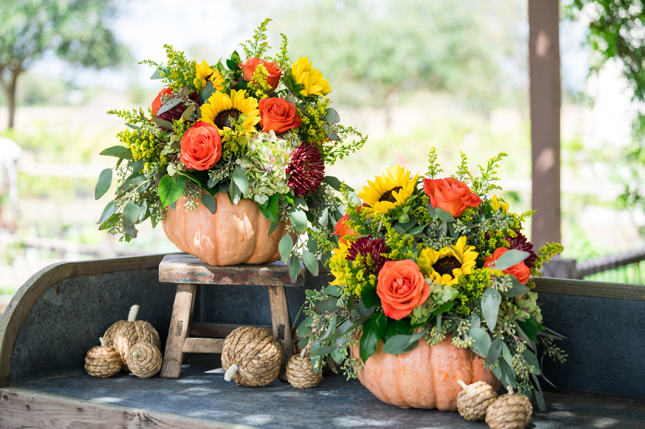 How to Make Fall Pumpkin Floral Arrangements Southern Home and Farm